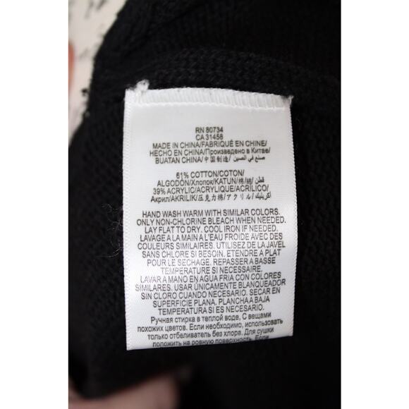 BCBGeneration Womens Long Sleeve Knit black Pullover Sweater Size M/L - Picture 8 of 11